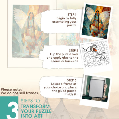 Wings of the Ancestors – Wooden Jigsaw Puzzle (300 / 500 / 1000 Pieces)