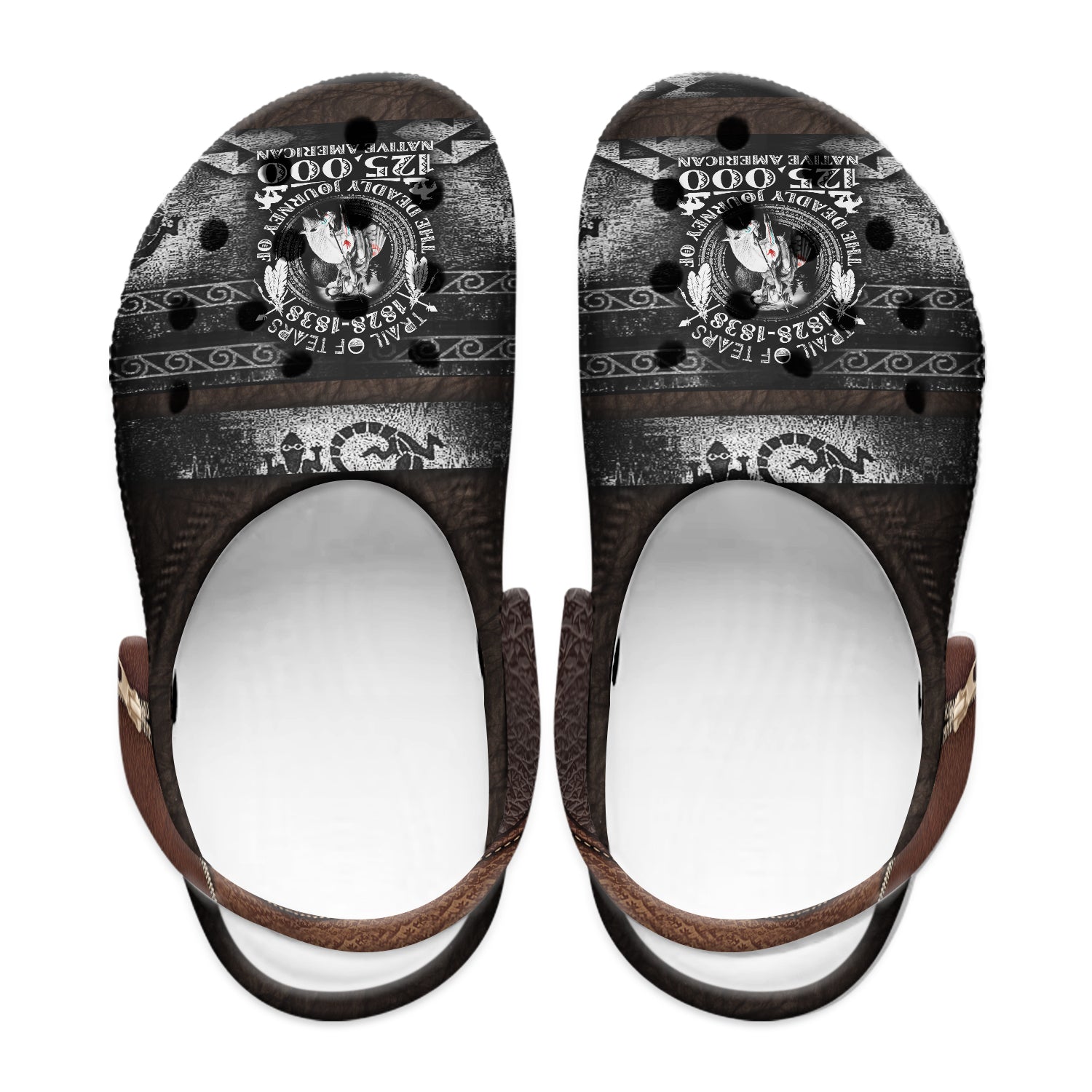 Native Pattern Clog Shoes For Adult and Kid 89112 New