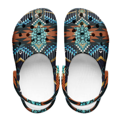 Native Pattern Clog Shoes For Adult and Kid 89237 New