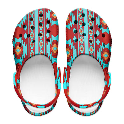 Native Pattern Clog Shoes For Adult and Kid 89167 New