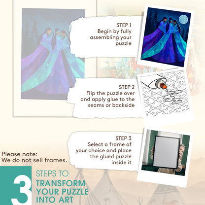 Keepers of the Moonlight – Wooden Jigsaw Puzzle (300 / 500 / 1000 Pieces)