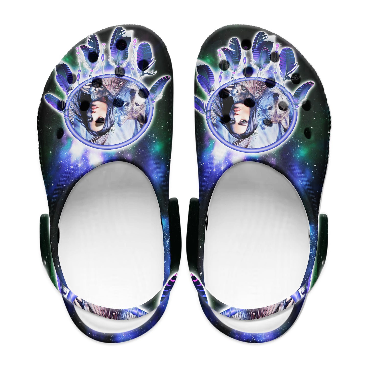 Native Pattern Clog Shoes For Adult and Kid 89107 New