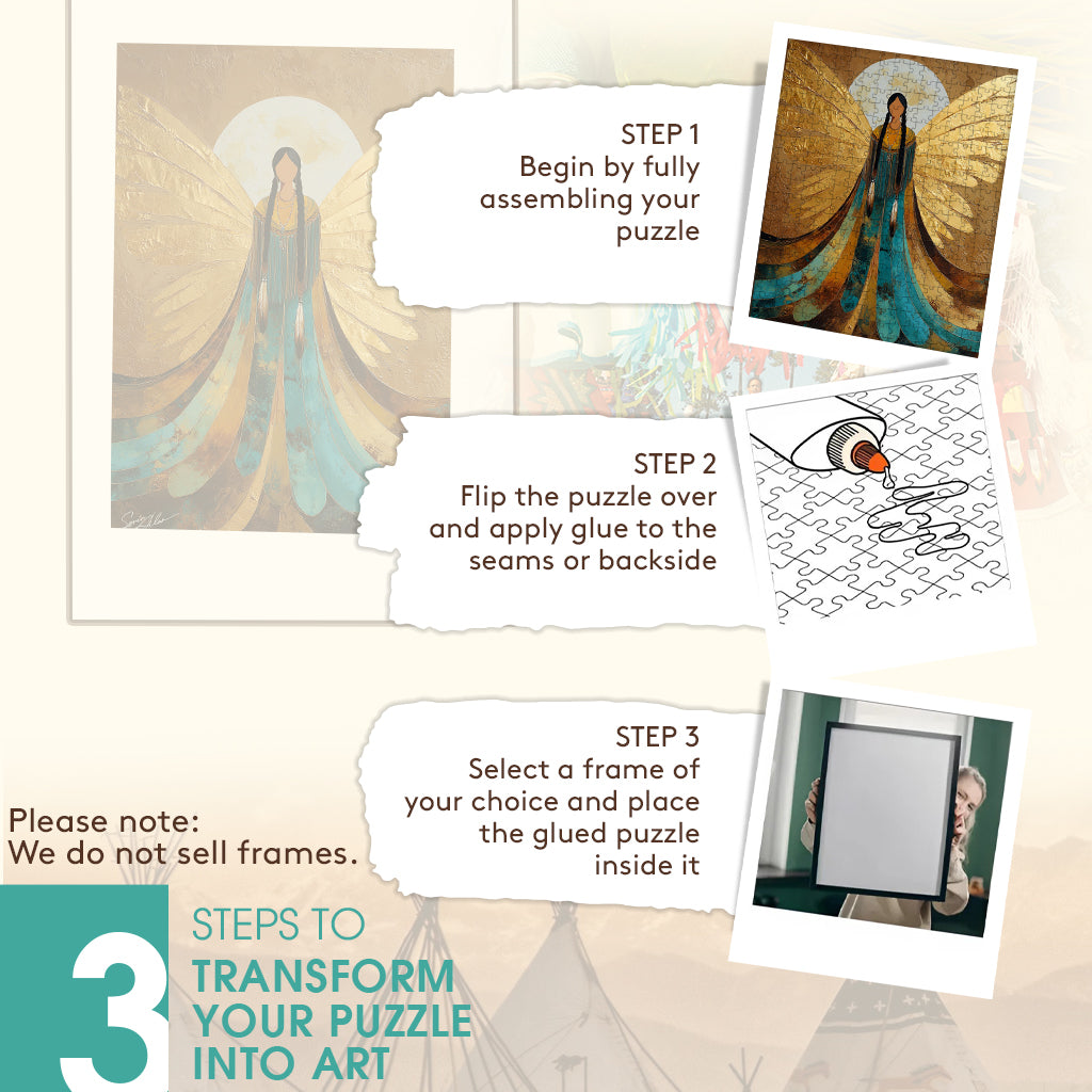 Wings of the Ancestors – Wooden Jigsaw Puzzle (300 / 500 / 1000 Pieces)