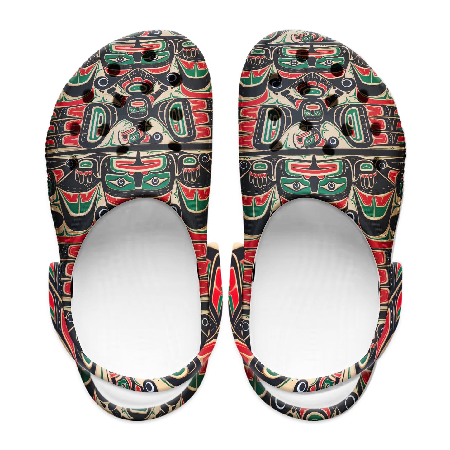 Native Pattern Clog Shoes For Adult and Kid 89109 New