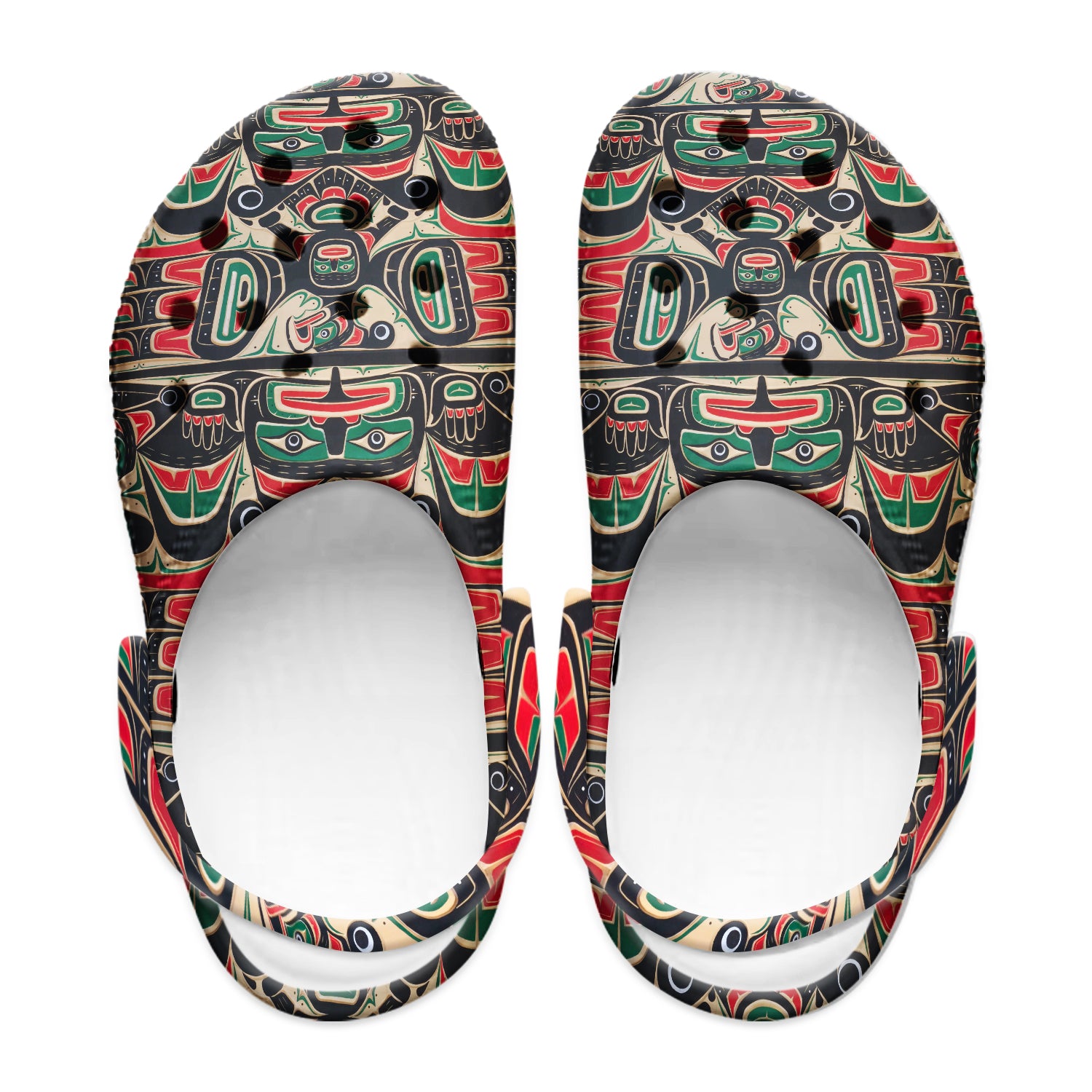 Native Pattern Clog Shoes For Adult and Kid 89109 New