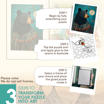 Bear & Humming – Wooden Jigsaw Puzzle - CT52789 (300 / 500 / 1000 Pieces)