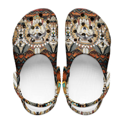 Native Pattern Clog Shoes For Adult and Kid 89131 New