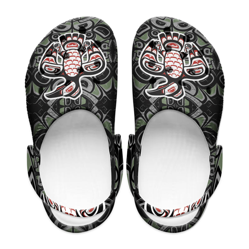 Native Pattern Clog Shoes For Adult and Kid 89123 New