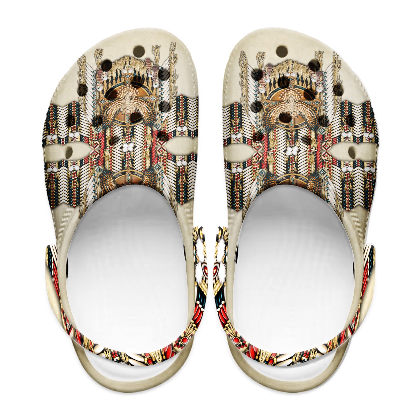 Native Pattern Clog Shoes For Adult and Kid 89179 New