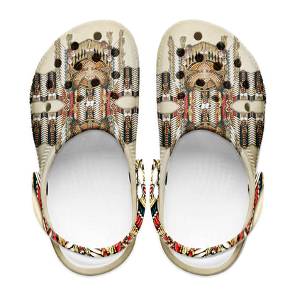Native Pattern Clog Shoes For Adult and Kid 89179 New