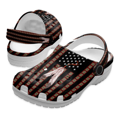 Native Pattern Clog Shoes For Adult and Kid 89147 New