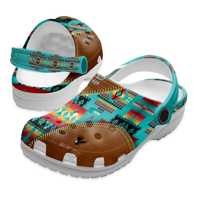 Native Pattern Clog Shoes For Adult and Kid 89154 New