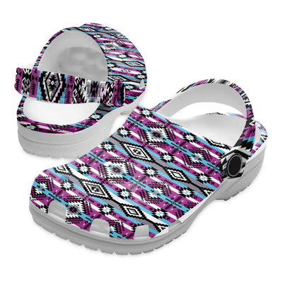 Native Pattern Clog Shoes For Adult and Kid 89138 New