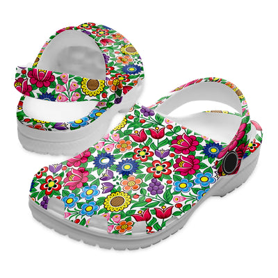 Native Pattern Clog Shoes For Adult and Kid 89130 New