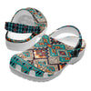 Native Pattern Clog Shoes For Adult and Kid 89145 New