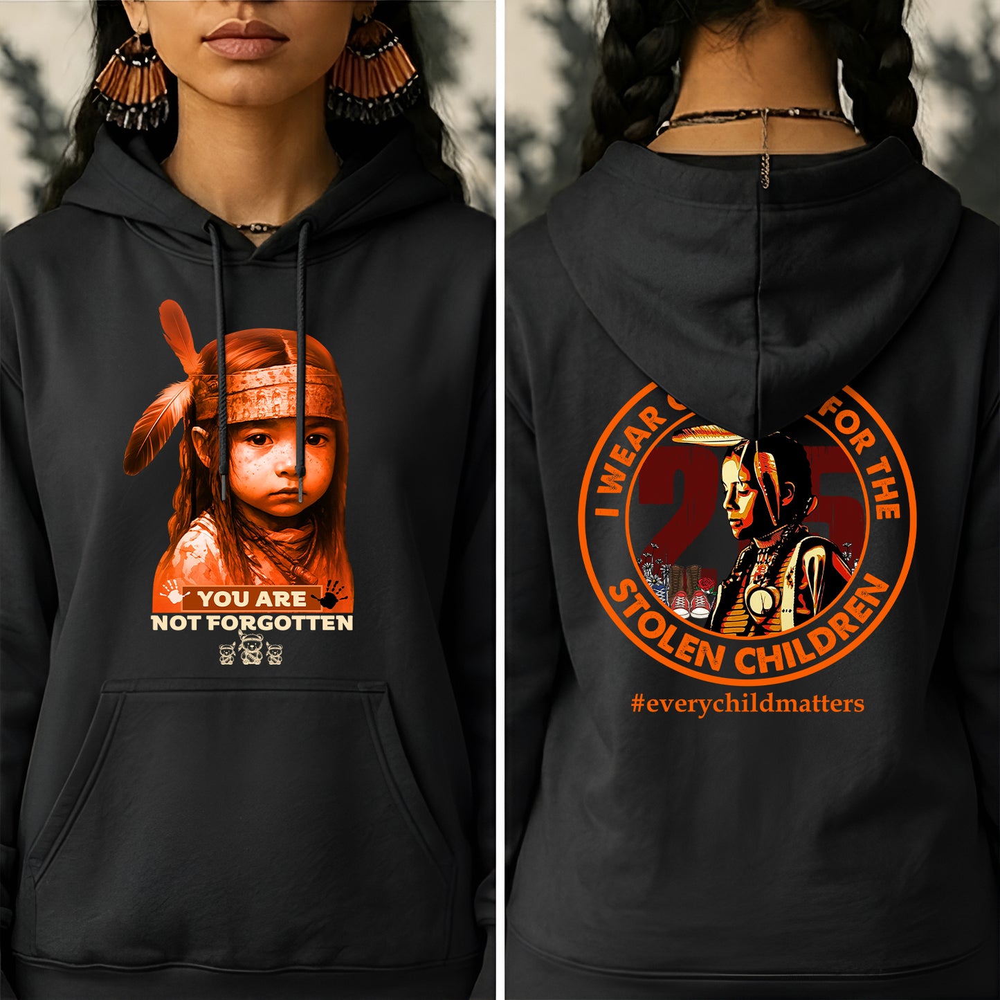 You Are Not Forgotten – Remembrance Orange Shirt - Two Sides
