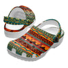 Native Pattern Clog Shoes For Adult and Kid 89159 New