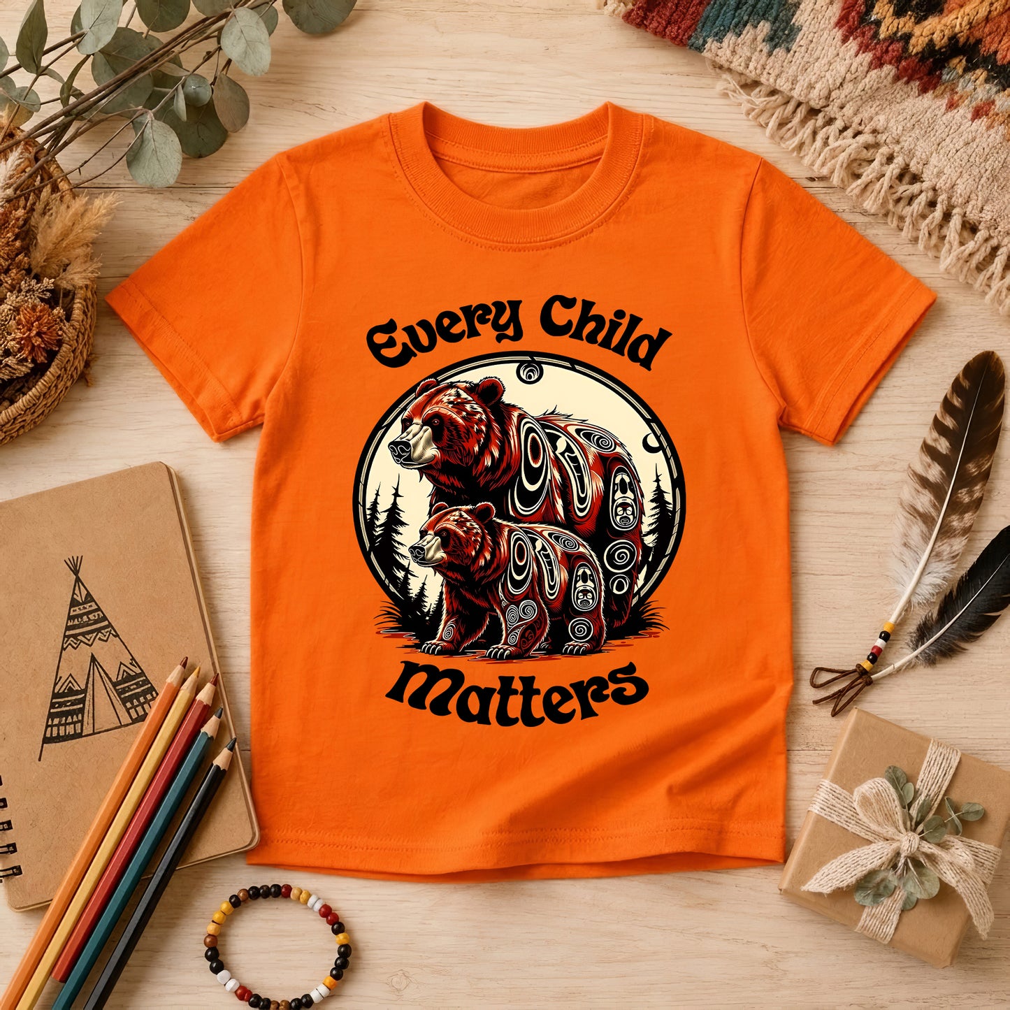 Under the Bear’s Protection Orange Shirt