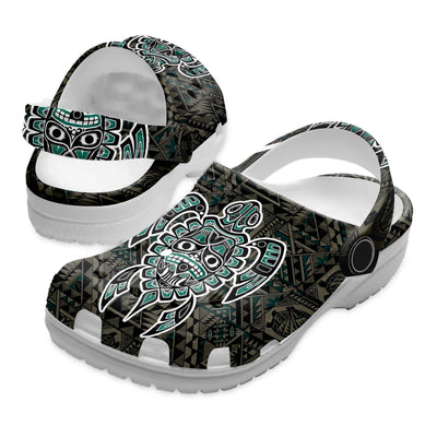Native Pattern Clog Shoes For Adult and Kid 99081 New