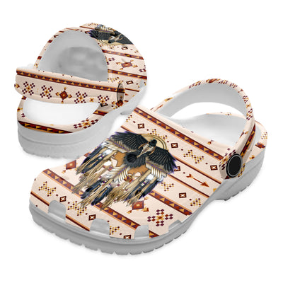 Native Pattern Clog Shoes For Adult and Kid 89163 New