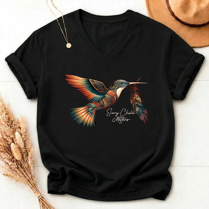 When Joy Returns Hummingbird Orange Shirt