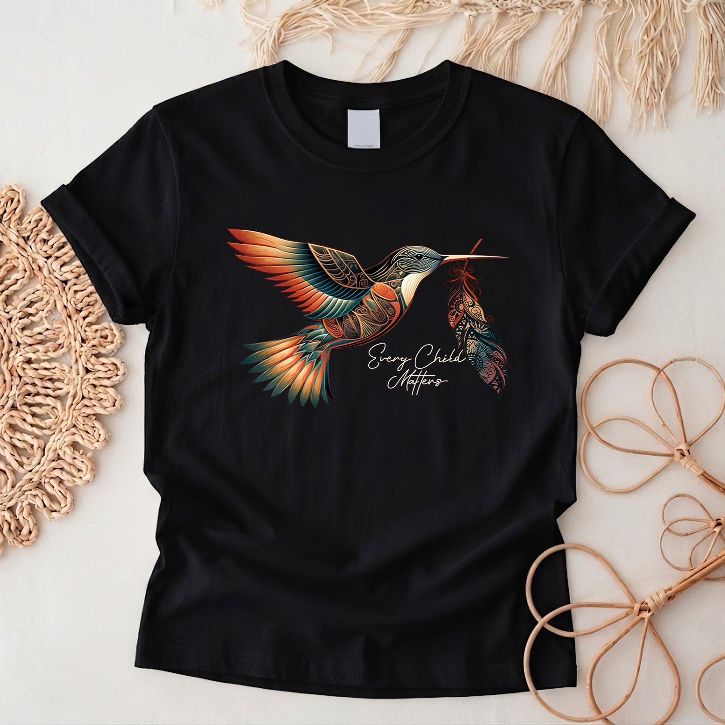 When Joy Returns Hummingbird Orange Shirt
