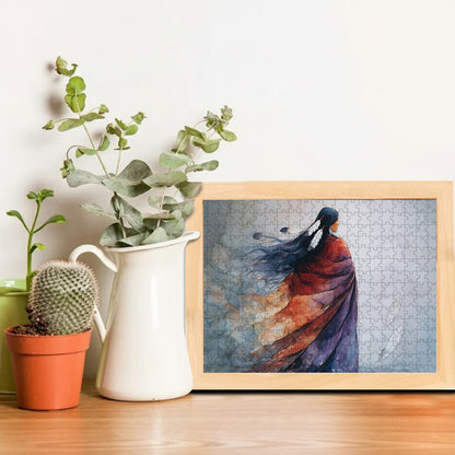 She Is Made of River and Stone – Wooden Jigsaw Puzzle (300 / 500 / 1000 Pieces)