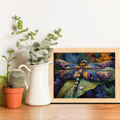 Where the Dragonfly Rests – Wooden Jigsaw Puzzle (300 / 500 / 1000 Pieces)