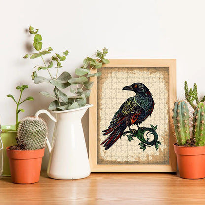 Raven 3 – Wooden Jigsaw Puzzle (300 / 500 / 1000 Pieces)