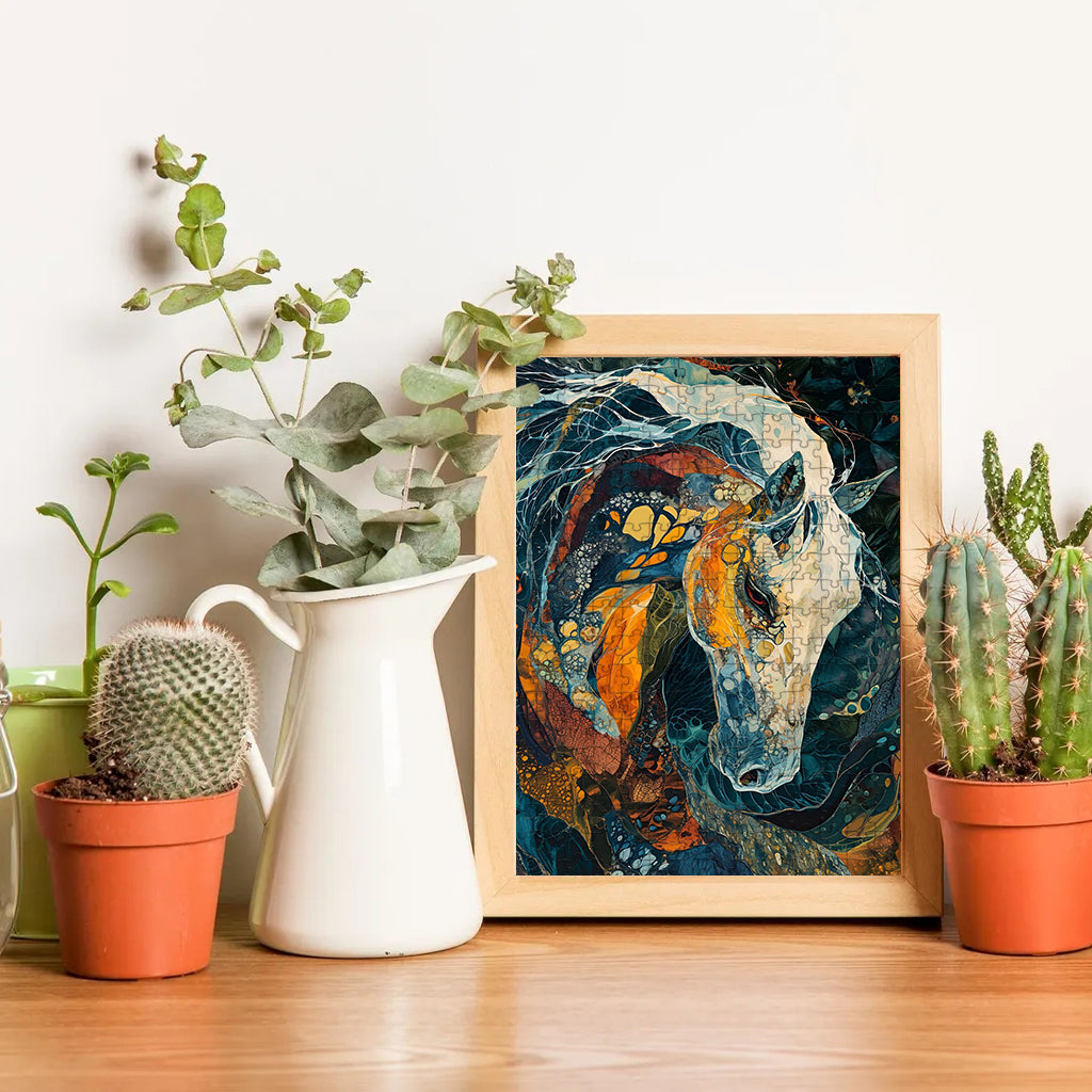 The Horse Who Carried the Storm – Wooden Jigsaw Puzzle (300 / 500 / 1000 Pieces)