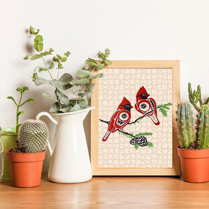 Cardinals – Wooden Jigsaw Puzzle (300 / 500 / 1000 Pieces)