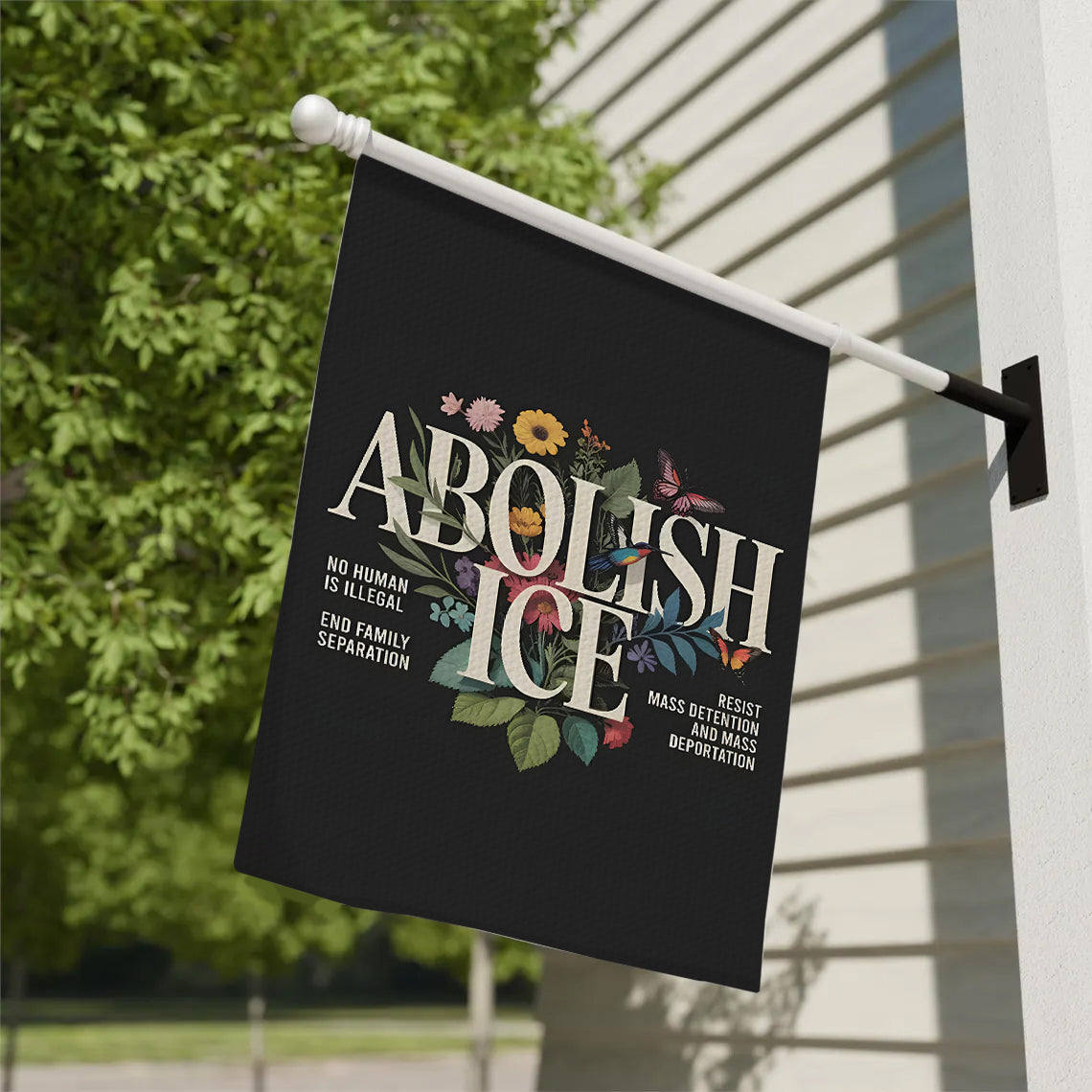 ABOLISH ICE Garden Flag