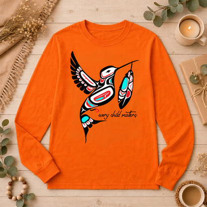 Hummingbird Spirit – Joy & Healing Orange Shirt