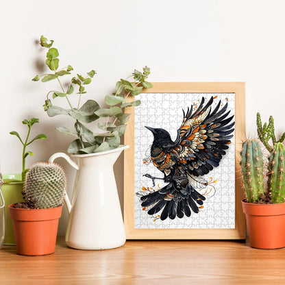 Raven – Wooden Jigsaw Puzzle (300 / 500 / 1000 Pieces)