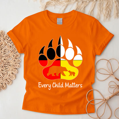 Bear Paw Spirit – Strength & Protection Orange Shirt