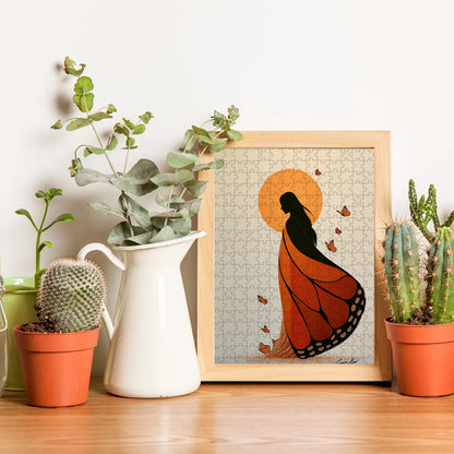 She Who Walks with Wings – Wooden Jigsaw Puzzle (300 / 500 / 1000 Pieces)