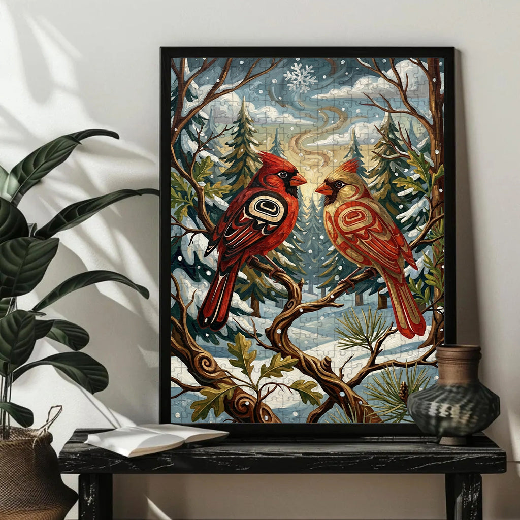 Cardinals – Wooden Jigsaw Puzzle - CT52789 (300 / 500 / 1000 Pieces)