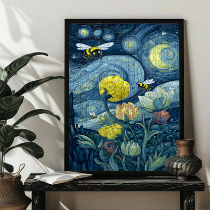 Bee - The Little Workers of the Golden Field – Wooden Jigsaw Puzzle (300 / 500 / 1000 Pieces)