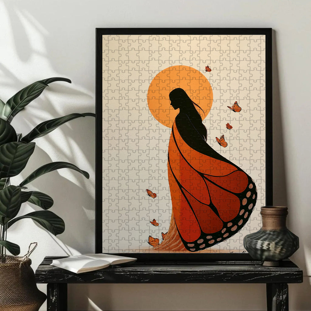 She Who Walks with Wings – Wooden Jigsaw Puzzle (300 / 500 / 1000 Pieces)