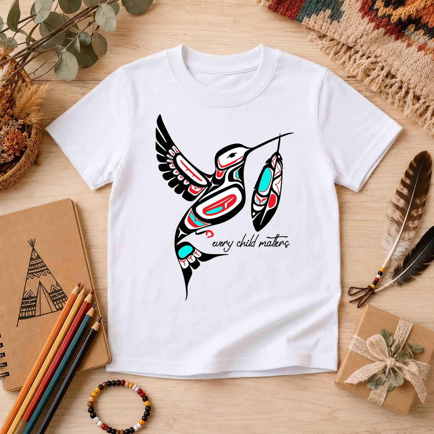 Hummingbird Spirit – Joy & Healing Orange Shirt