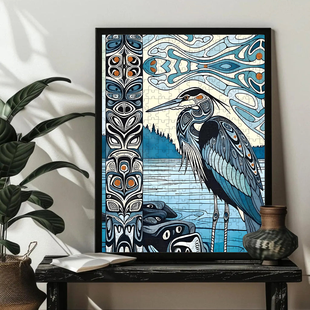 The Blue Heron – Wooden Jigsaw Puzzle - CT52789 (300 / 500 / 1000 Pieces)
