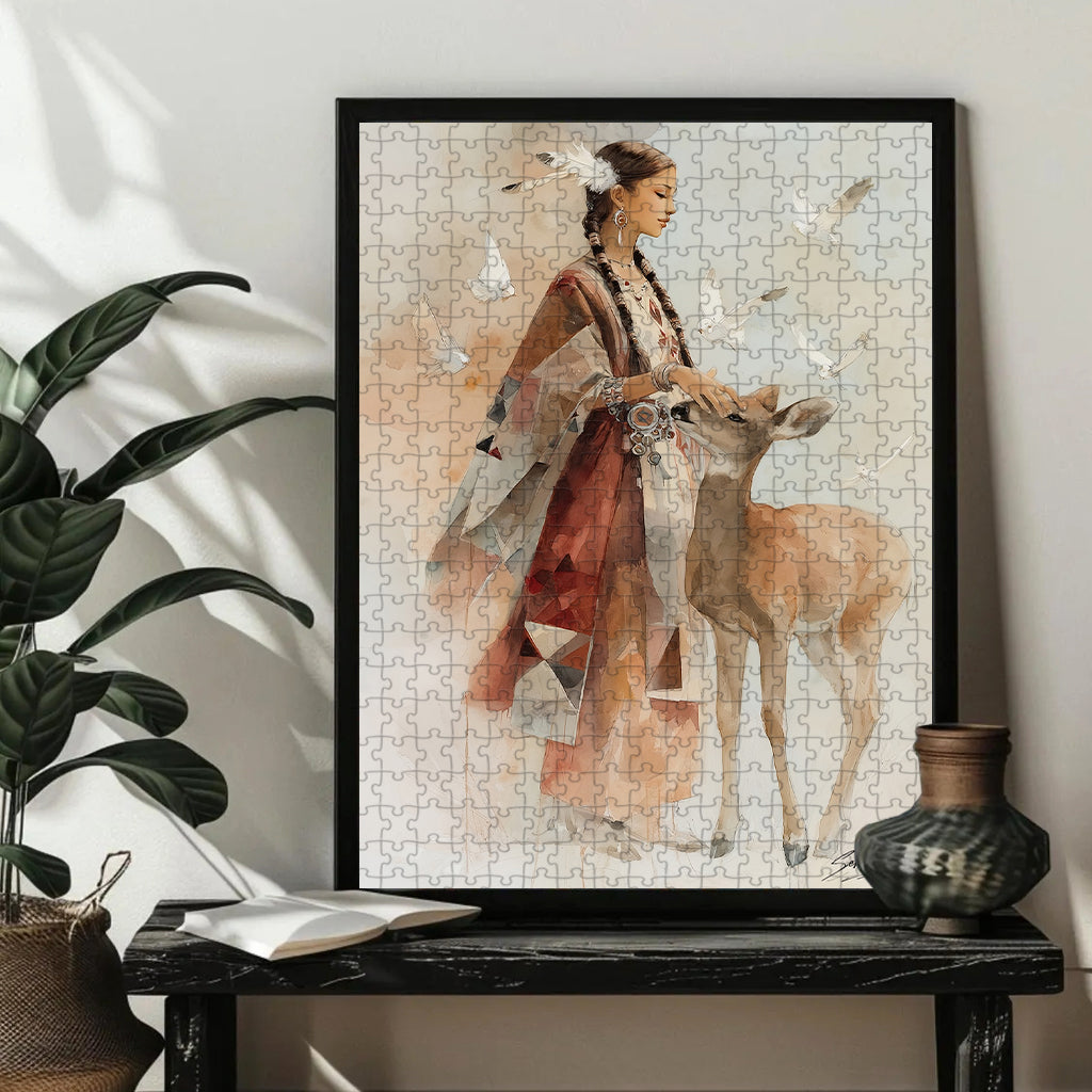 Sacred Touch – Wooden Jigsaw Puzzle (300 / 500 / 1000 Pieces)