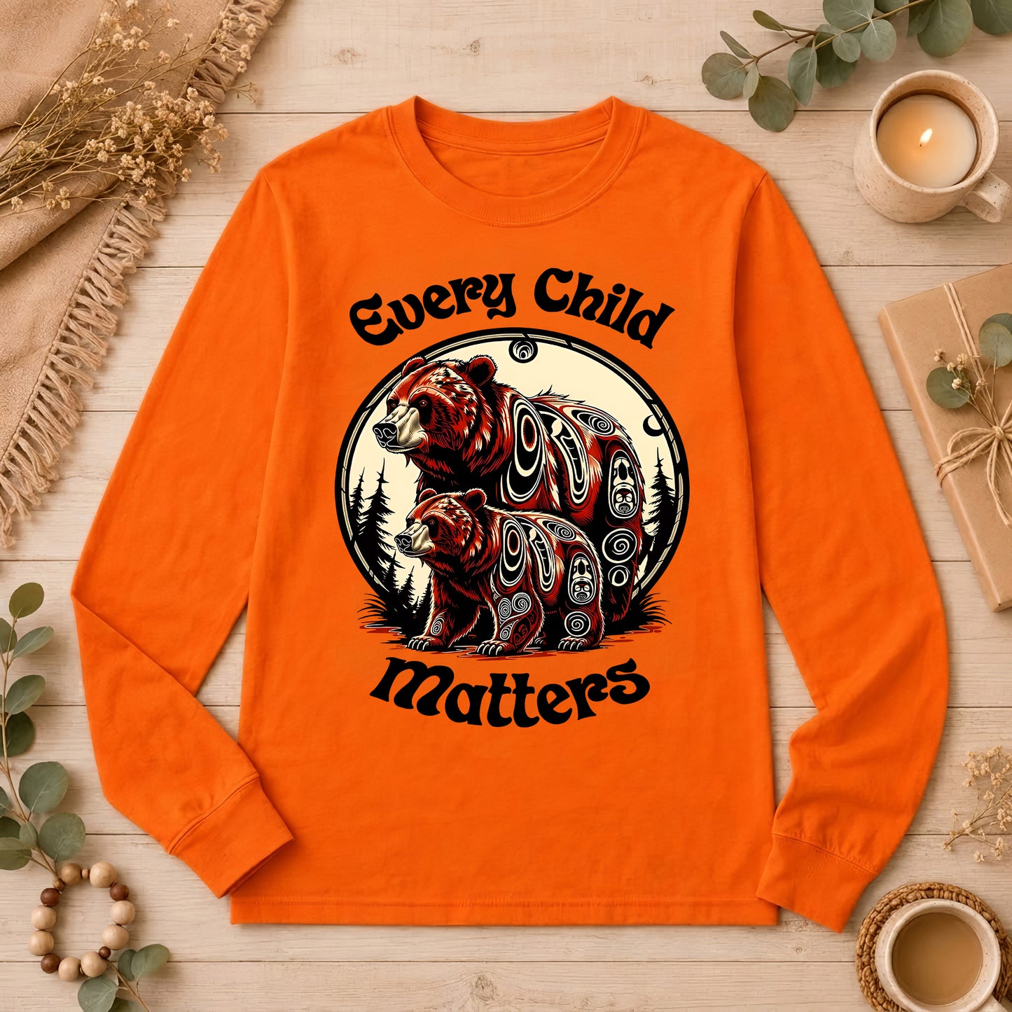 Under the Bear’s Protection Orange Shirt
