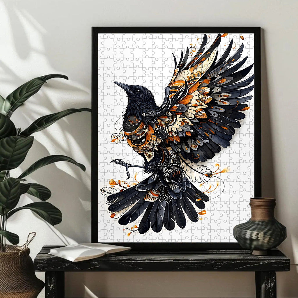 Raven – Wooden Jigsaw Puzzle (300 / 500 / 1000 Pieces)