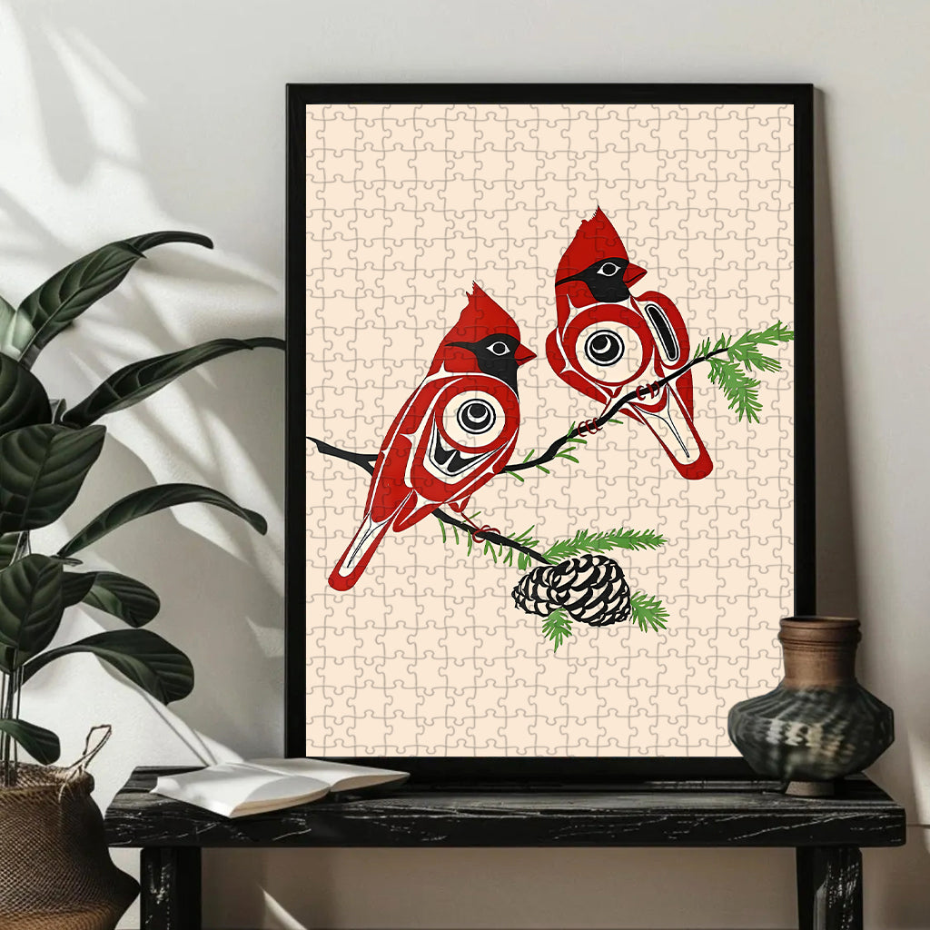 Cardinals – Wooden Jigsaw Puzzle (300 / 500 / 1000 Pieces)