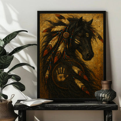 The Gallop in the Wind – Wooden Jigsaw Puzzle (300 / 500 / 1000 Pieces)