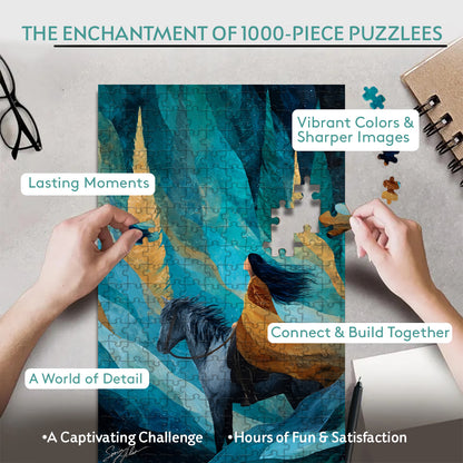 The Lone Rider – Wooden Jigsaw Puzzle - CT52789 (300 / 500 / 1000 Pieces)