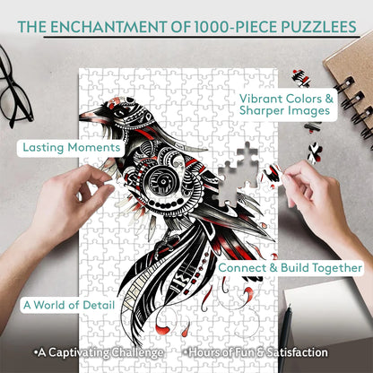 Raven 3 – Wooden Jigsaw Puzzle (300 / 500 / 1000 Pieces)