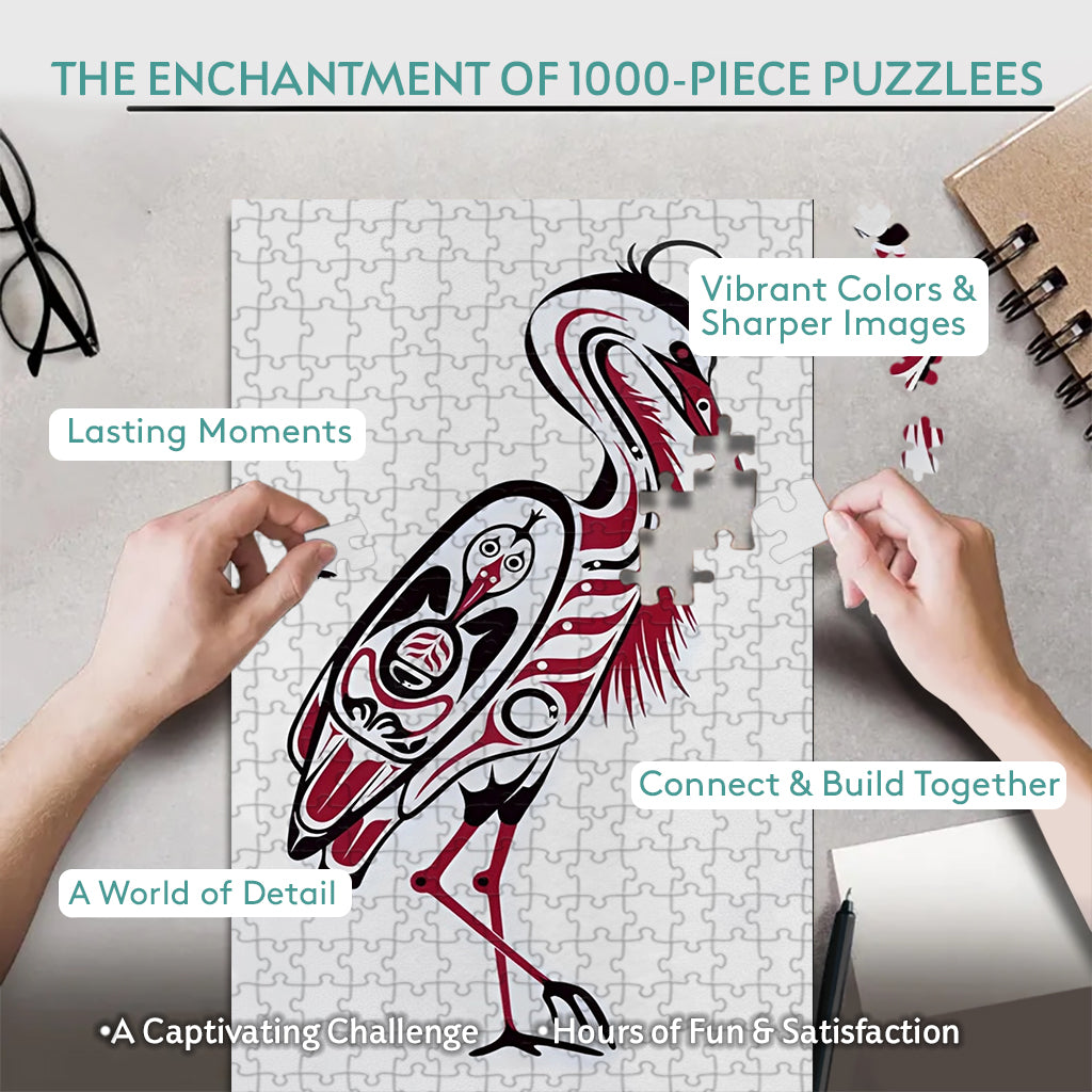 Tawaqatsi Heron – Wooden Jigsaw Puzzle - CT52789 (300 / 500 / 1000 Pieces)