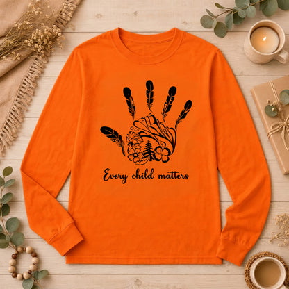 Handprints We Remember Orange Shirt